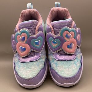 Skechers Girl's Heart Lights Up Sneaker Size 8 Toddler